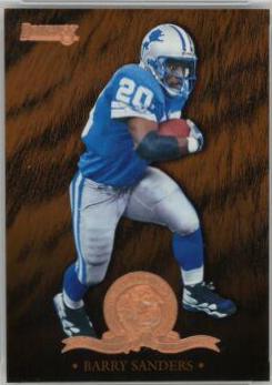 Barry Sanders #5 Football Cards 1996 Panini Donruss Will to Win