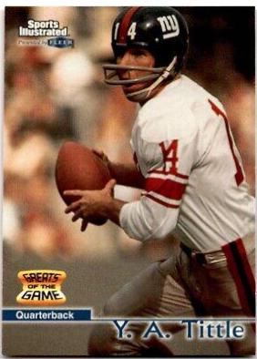 Y.A. Tittle #31 Football Cards 1999 Sports Illustrated