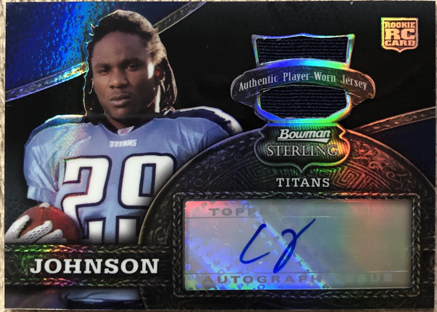 Chris Johnson [Jersey Autograph Black Refractor] #156