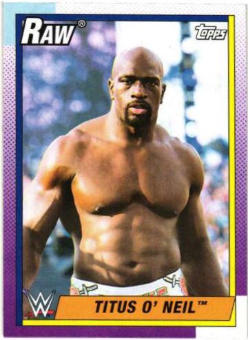 Titus O' Neil #45 Wrestling Cards 2021 Topps Heritage WWE