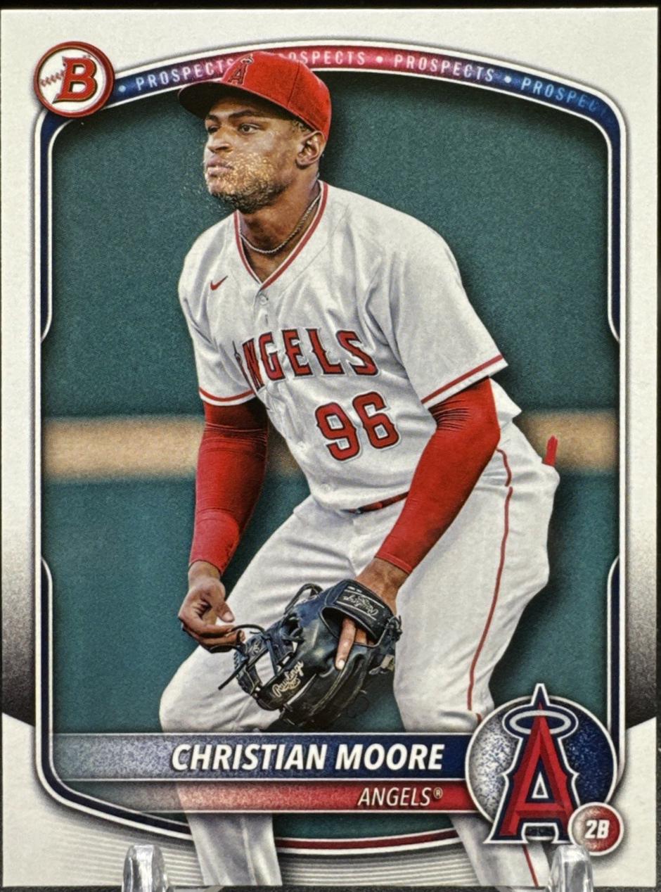 Christian Moore #BP-107 Baseball Cards 2025 Bowman Prospects