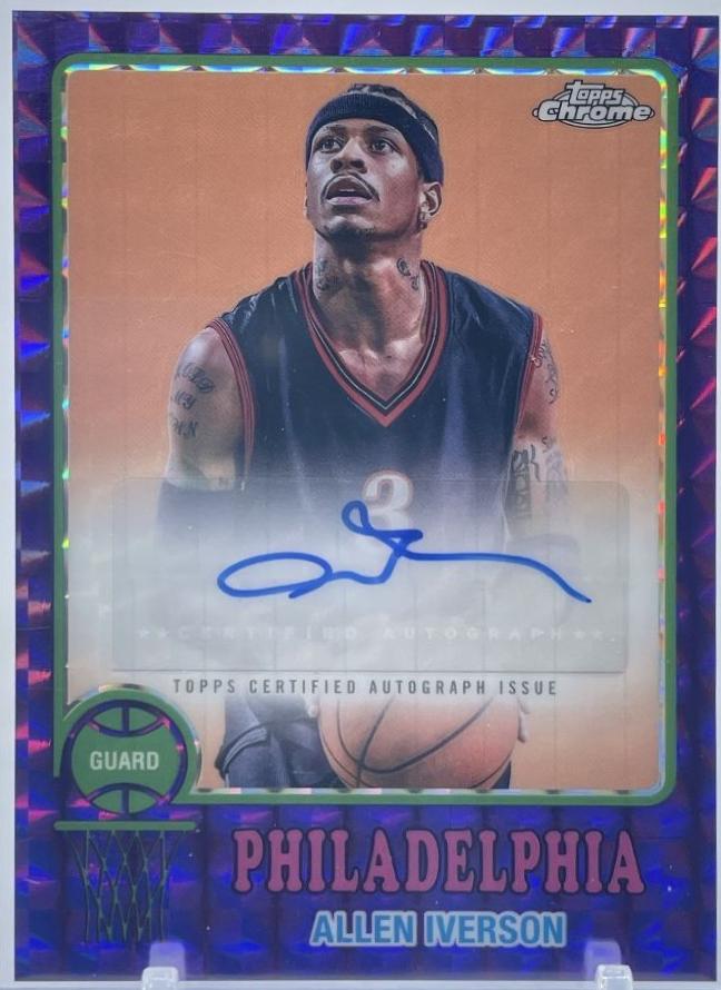 Allen Iverson [Purple Geometric Refractor] #73TA-AI