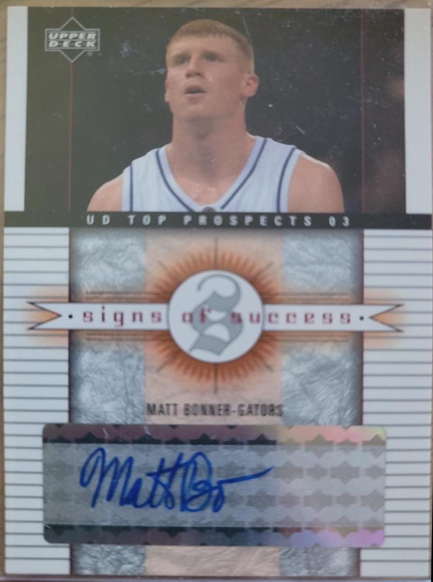 Matt Bonner #SS-MB Basketball Cards 2003 Upper Deck Top Prospects Signs of Success