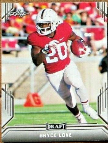 Bryce Love #7 Football Cards 2019 Leaf Draft