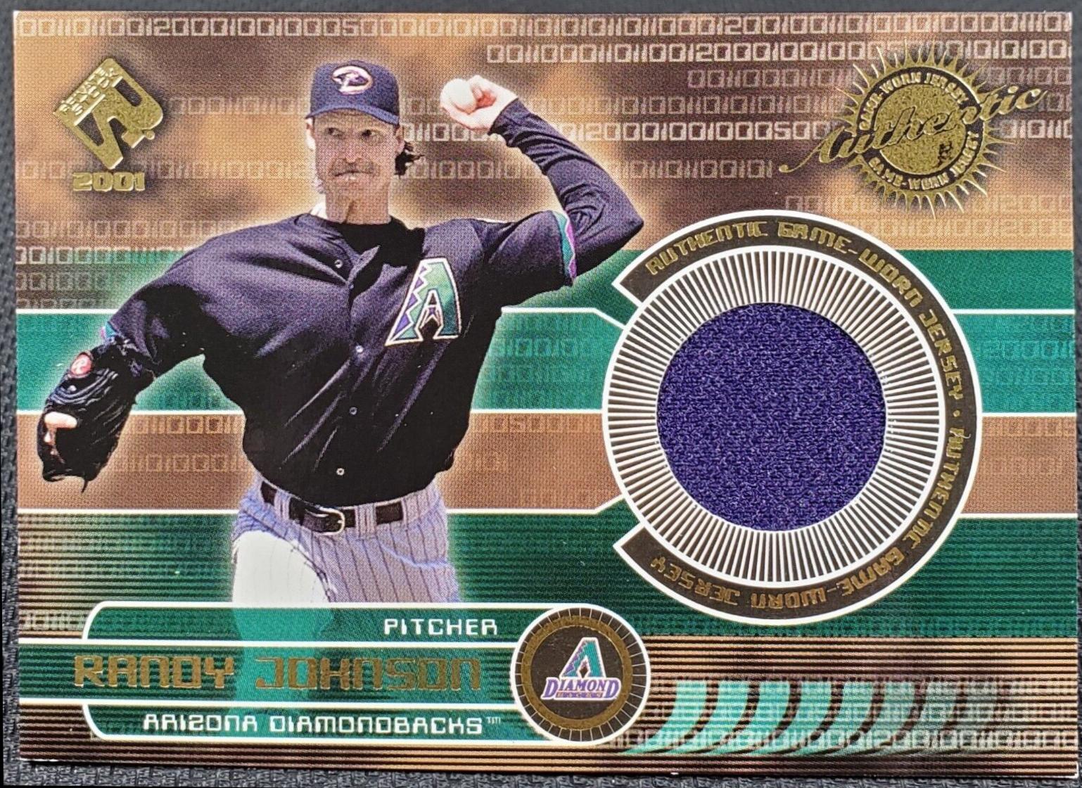 Randy Johnson #15 Baseball Cards 2001 Pacific Private Game Used