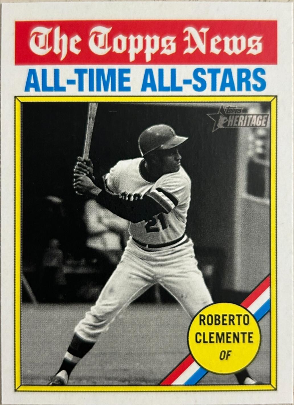 Roberto Clemente #345 Baseball Cards 2025 Topps Heritage