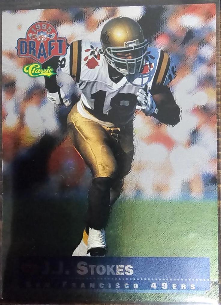 J.J. Stokes #D3 Football Cards 1995 Classic NFL Rookies