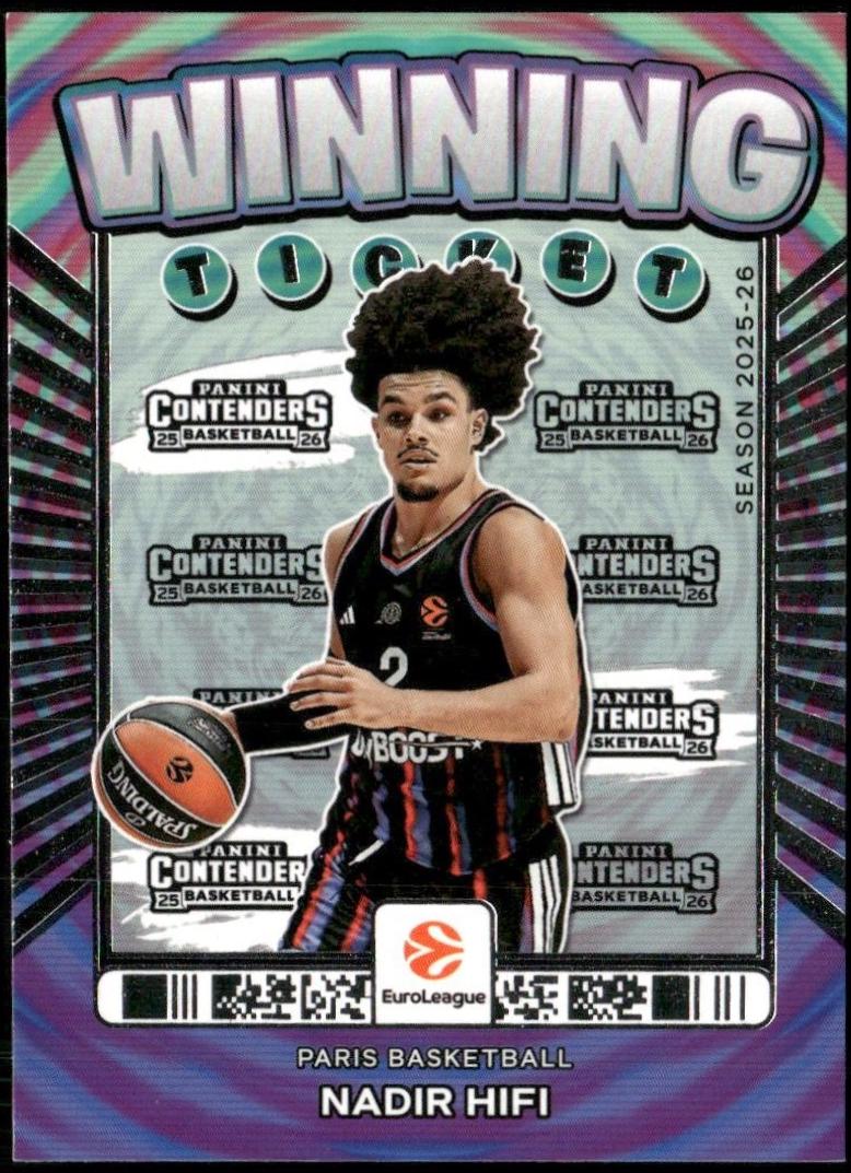 Nadir Hifi #13 2025 Panini Contenders Euroleague Winning Ticket Basketball