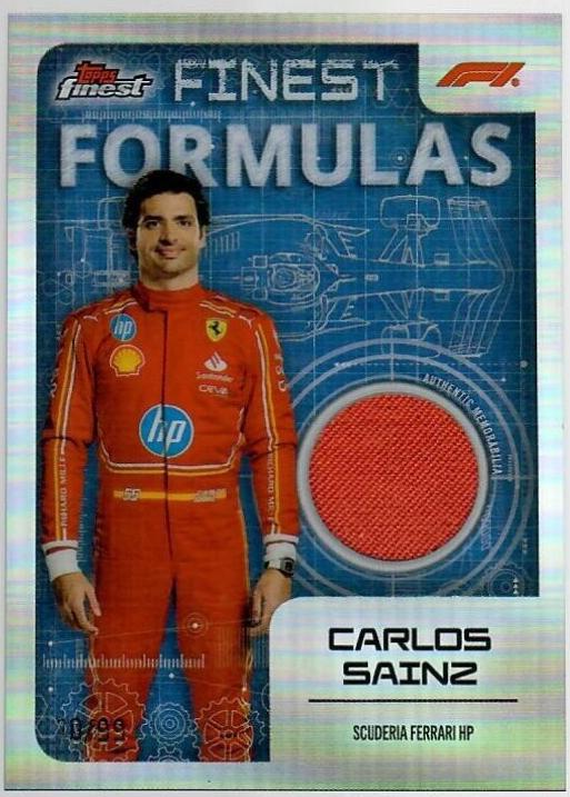 Carlos Sainz #FF-SAI Racing Cards 2024 Topps Finest Formula 1 Formulas