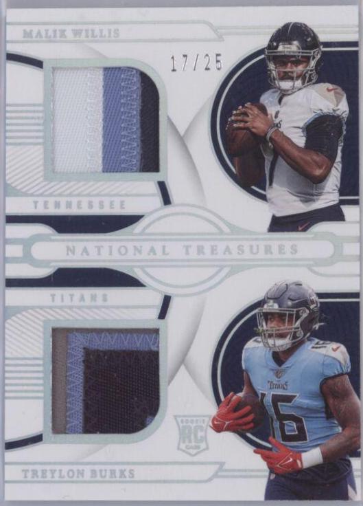 Treylon Burks #169 2022 Panini National Treasures Football