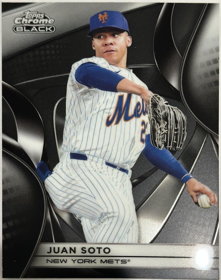 Juan Soto #130 Baseball Cards 2025 Topps Chrome Black