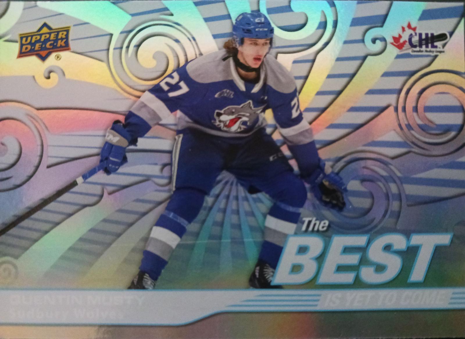 Quentin Musty #BYC-13 Hockey Cards 2023 Upper Deck CHL Best Is Yet to Come