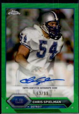 Chris Spielman [Green Refractor] #TCA-CSP