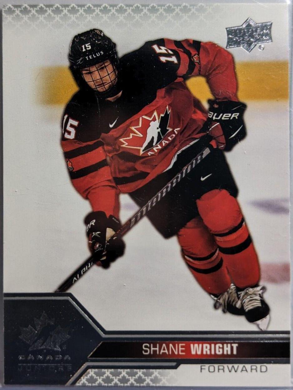 Shane Wright #1 Hockey Cards 2022 Upper Deck Team Canada Juniors