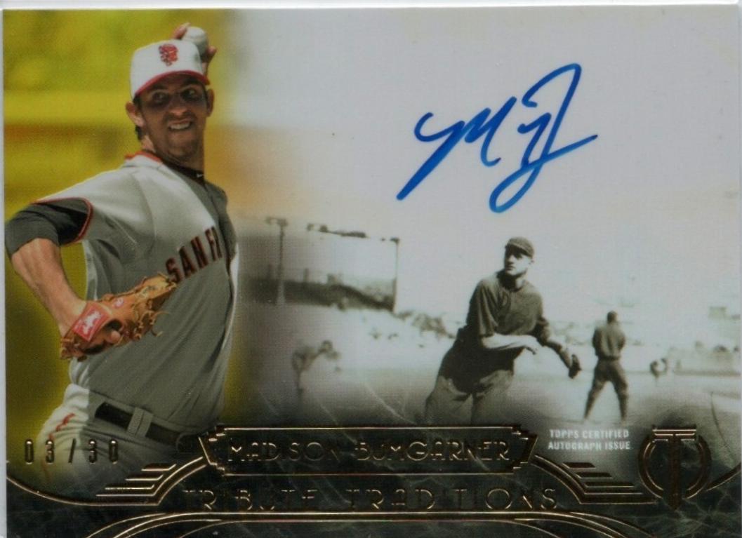 Madison Bumgarner #TA-MB 2014 Topps Tribute Autograph Baseball