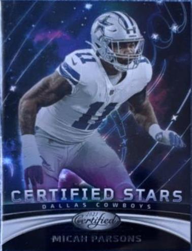 Micah Parsons #CS-1 Football Cards 2023 Panini Certified Stars
