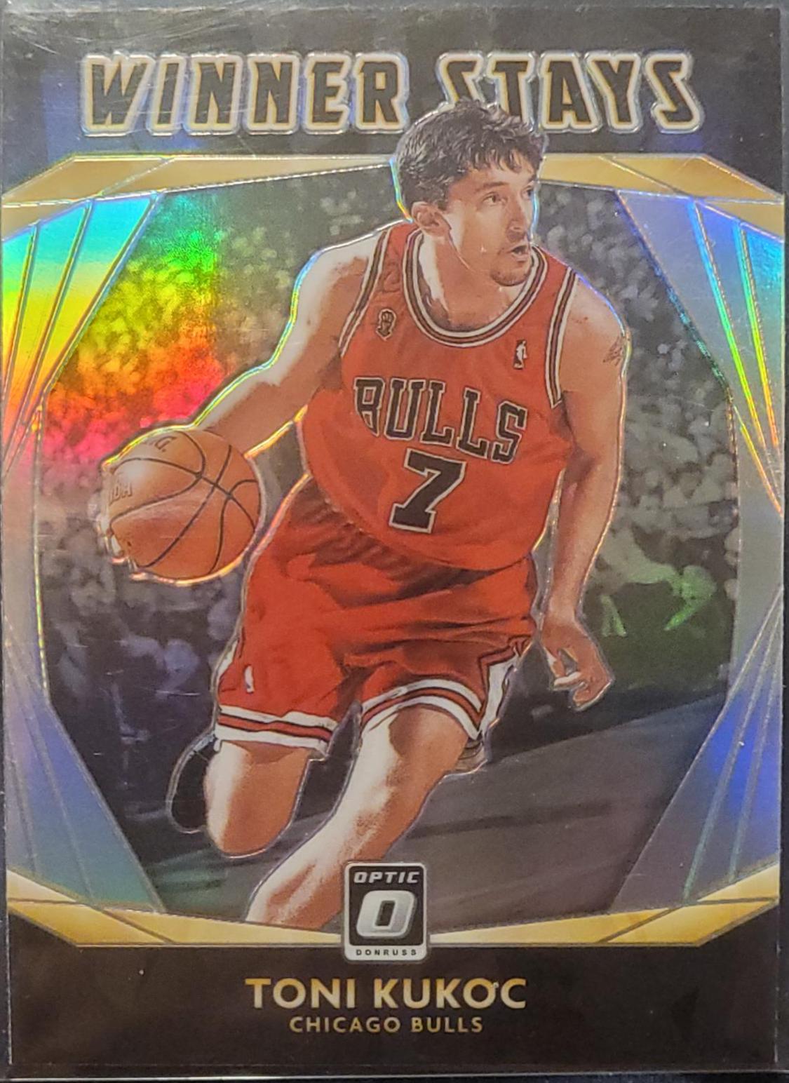 Toni Kukoc #9 Basketball Cards 2020 Panini Donruss Optic Winner Stays