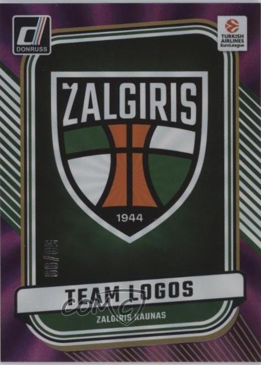 Zalgiris Kaunas [Purple Laser] #10 Prices | 2024 Panini Donruss ...