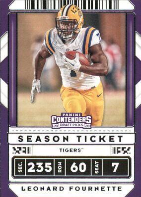 Leonard Fournette #62 2020 Panini Contenders Draft Picks Football