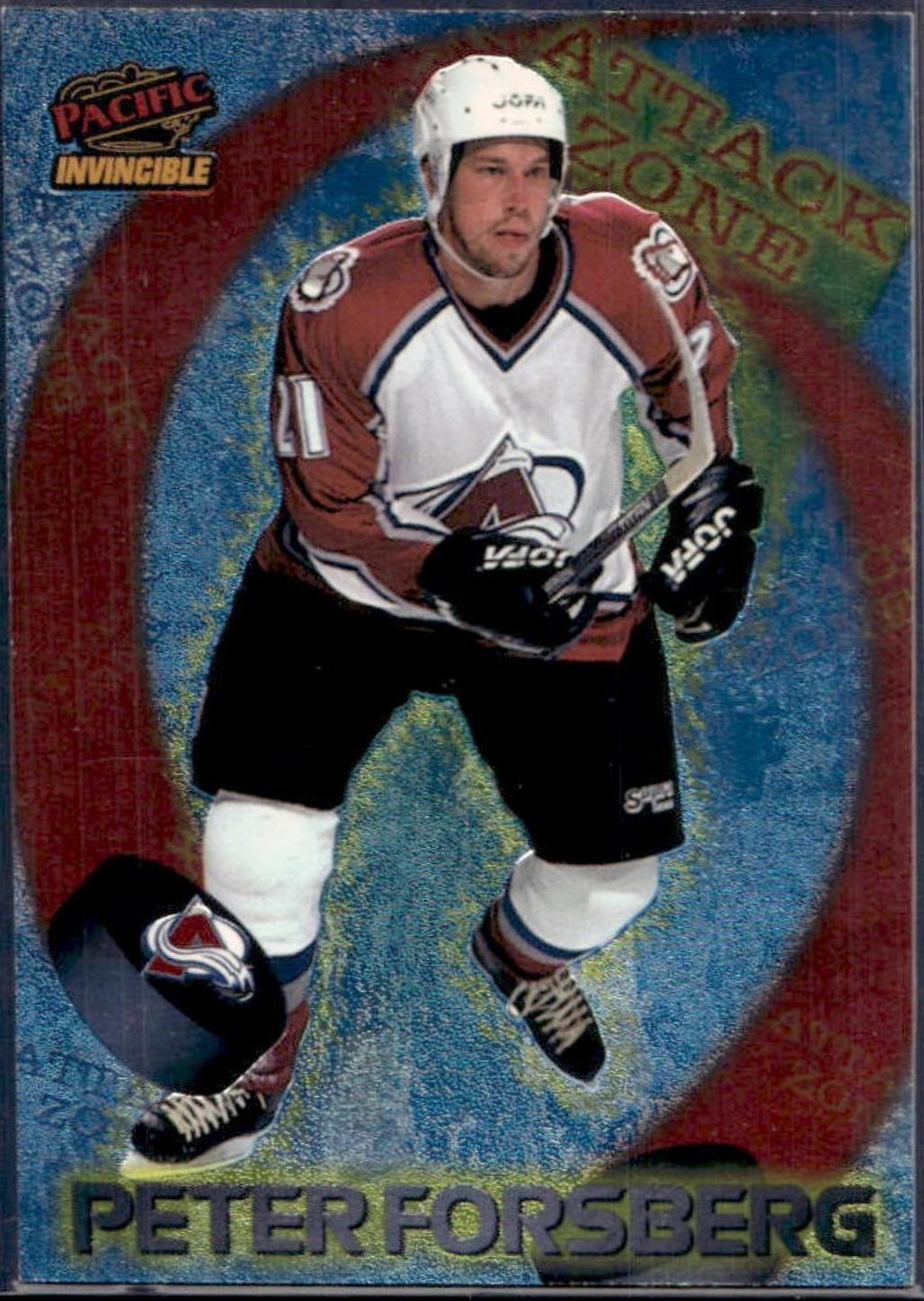 Peter Forsberg #5 1997 Pacific Invincible Attack Zone Hockey