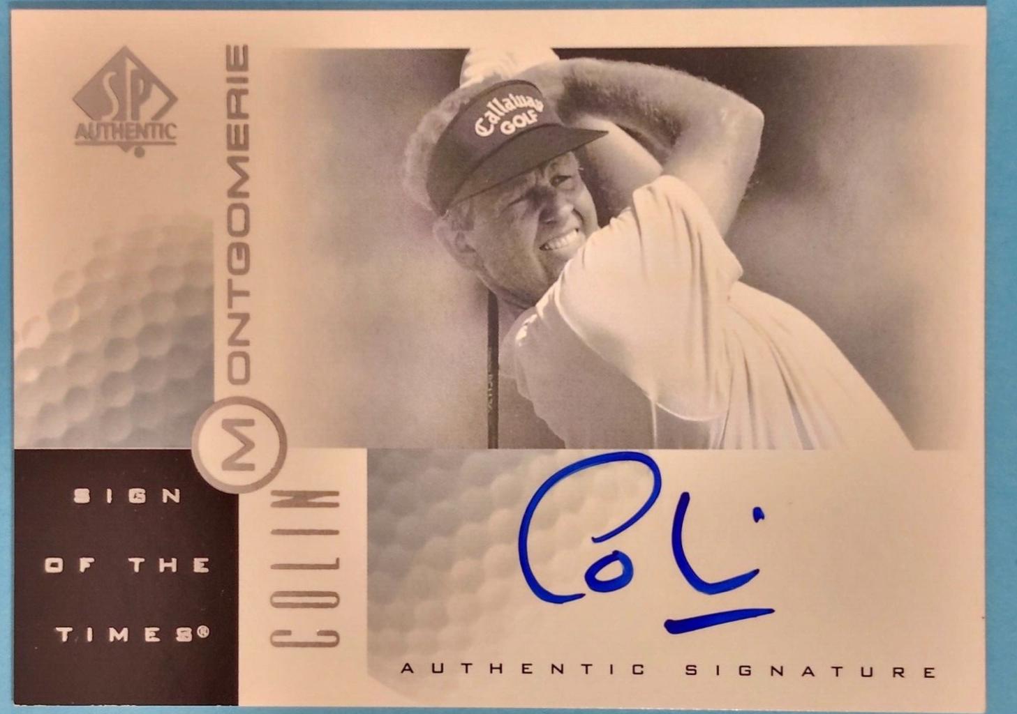Colin Montgomerie #CM Golf Cards 2001 SP Authentic Sign of the Times Autograph