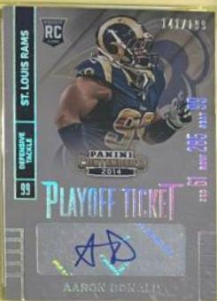 Aaron Donald [Seat Autograph Playoff Ticket] #101