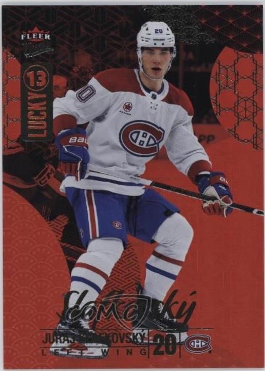 Juraj Slafkovsky #L13-7 2024 Fleer Ultra Lucky 13 Achievements Hockey