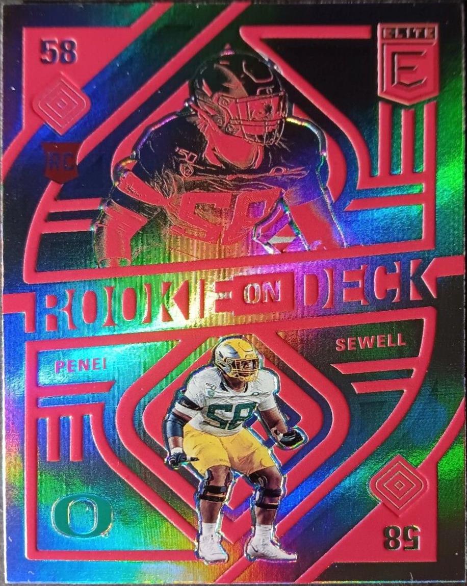 Penei Sewell #RD16 Football Cards 2021 Panini Donruss Elite Rookie on Deck