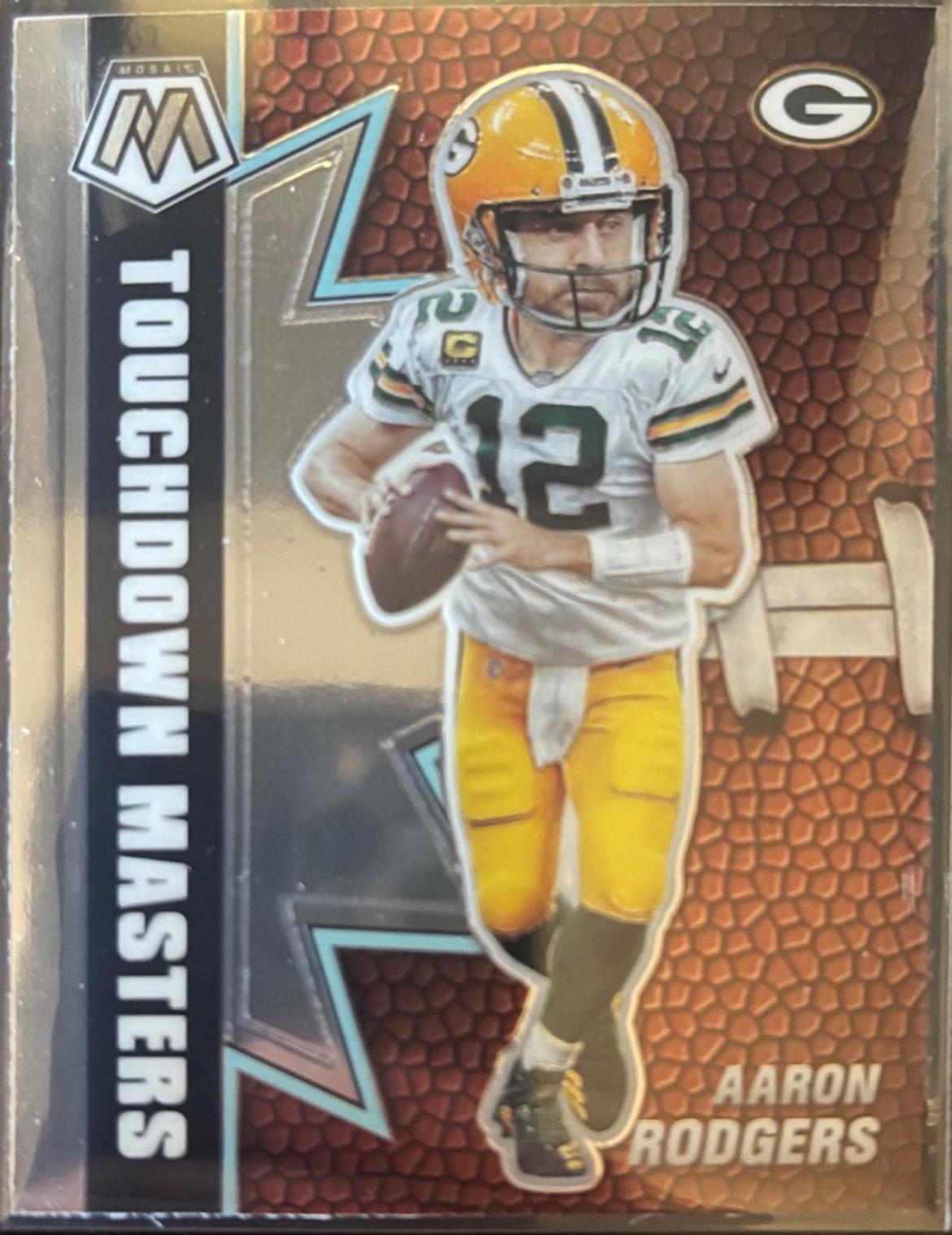 Aaron Rodgers #TM-11 Football Cards 2021 Panini Mosaic Touchdown Masters