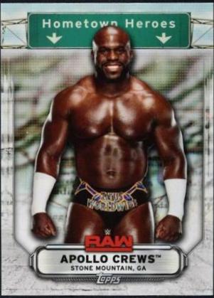 Apollo Crews #HH-2 Wrestling Cards 2019 Topps WWE RAW Hometown Heroes