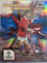 George Best [Blue Red Refractor Fusion Variation] #PFF-23 Soccer Cards 2024 Topps Finest UEFA Prized Footballers Prices