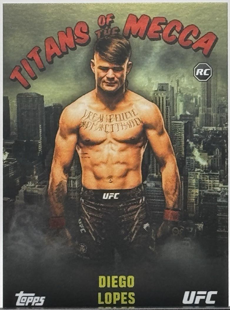 Diego Lopes #TM-10 Ufc Cards 2024 Topps UFC NYC Titans of the Mecca