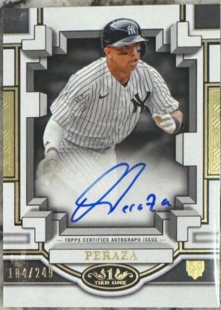 Oswald Peraza #BOA-OP1 Baseball Cards 2023 Topps Tier One Break Out Autographs