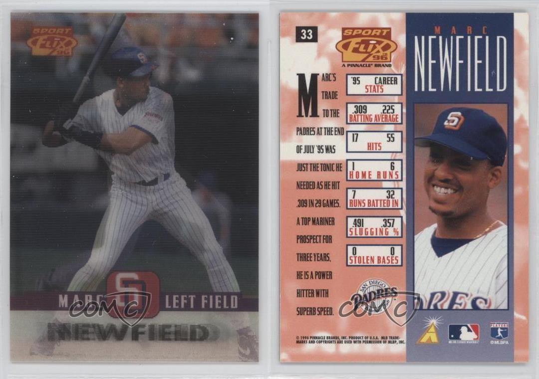Marc Newfield #33 Baseball Cards 1996 Sportflix