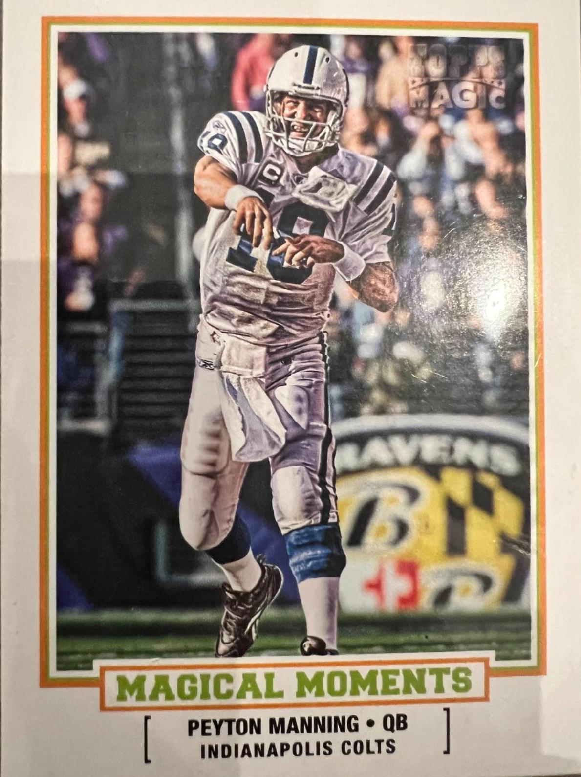 Peyton Manning #MM-10 Football Cards 2010 Topps Magic Magical Moments