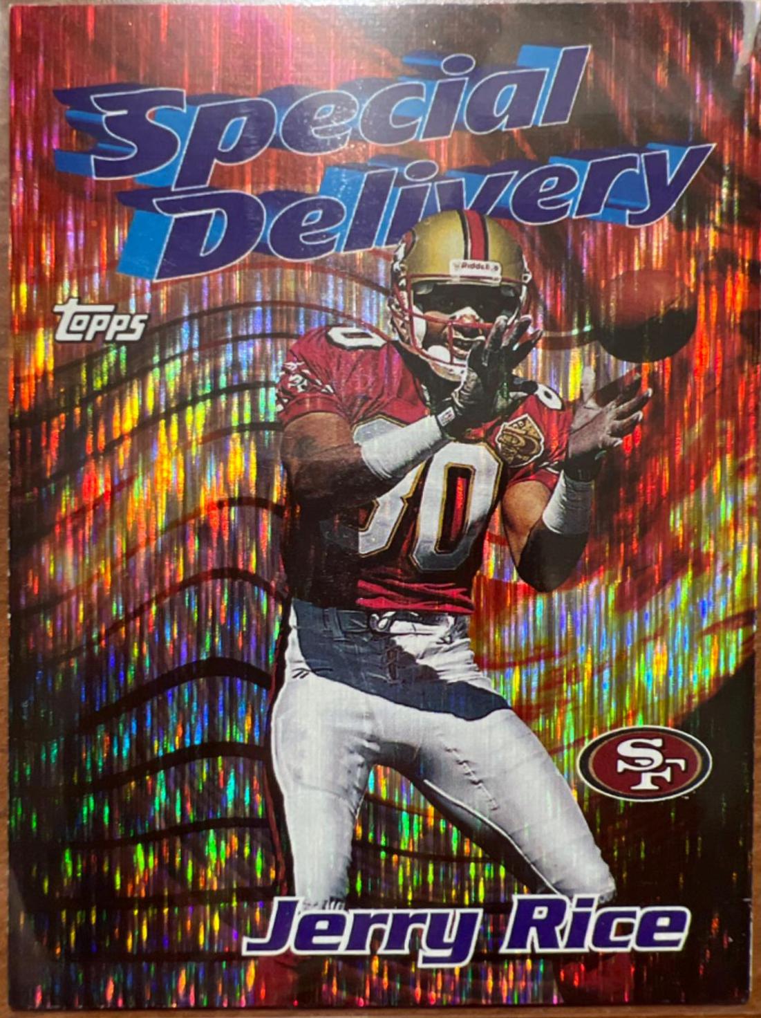 Jerry Rice Special Delivery #5 Football Cards 1995 Topps