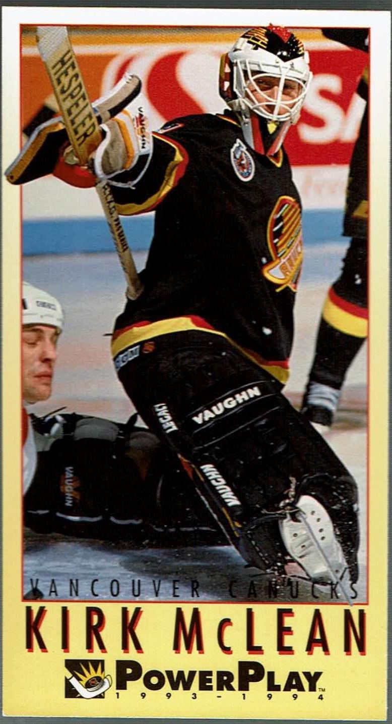 Kirk McLean #253 Hockey Cards 1993 Fleer Power Play
