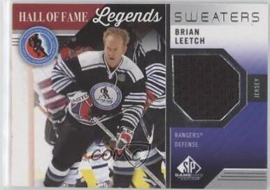 Brian Leetch #HOF-BL Hockey Cards 2021 SP Game Used HOF Legends Sweaters