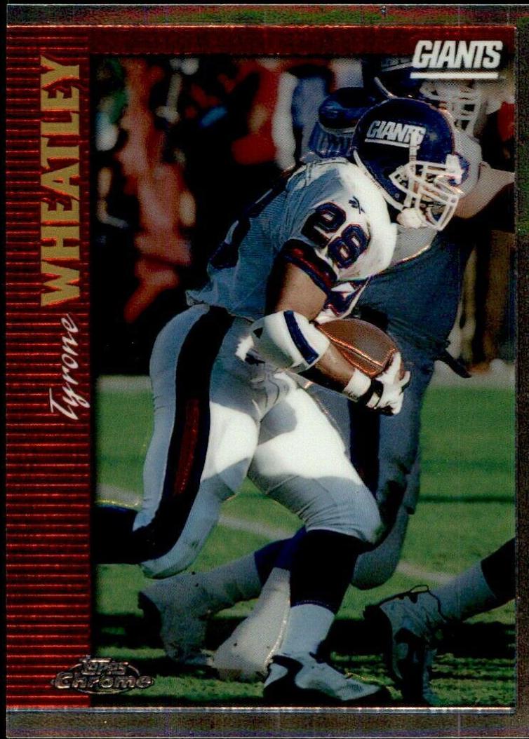 Tyrone Wheatley #21 Football Cards 1997 Topps Chrome
