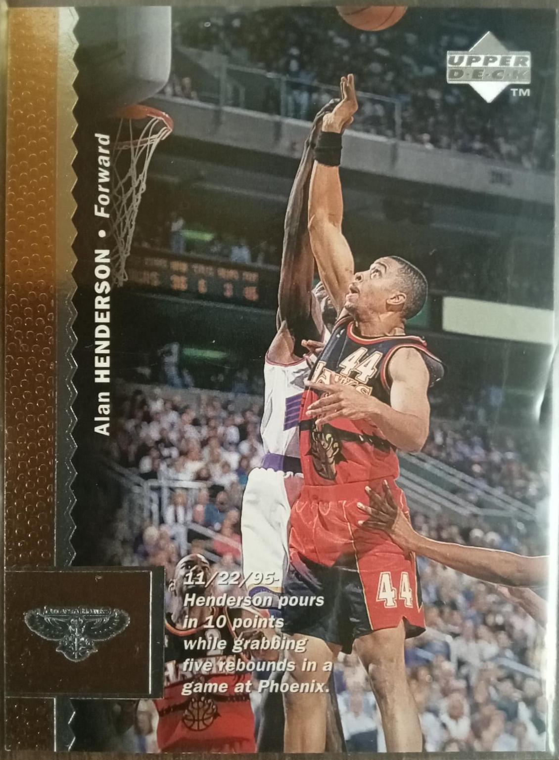 Alan Henderson #2 Basketball Cards 1996 Upper Deck