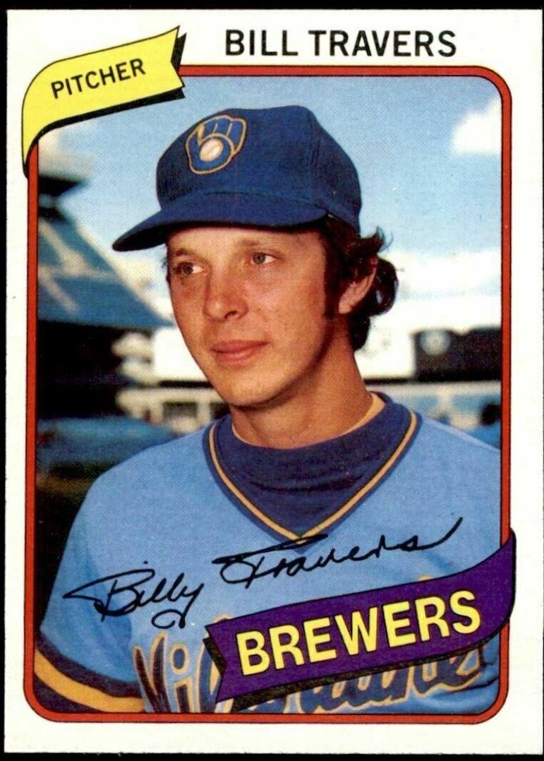 1980 Topps Bill Travers #109 card