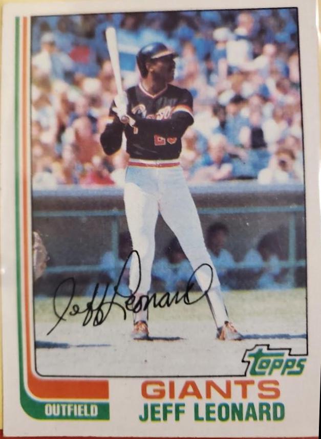 Jeffrey Leonard #47 Baseball Cards 1982 Topps