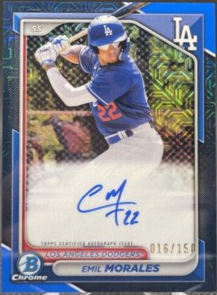 Emil Morales [Blue Mojo Refractor] #BMA-EM