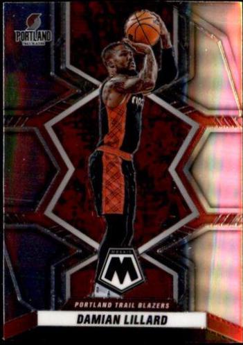 Damian Lillard #50 Basketball Cards 2021 Panini Mosaic