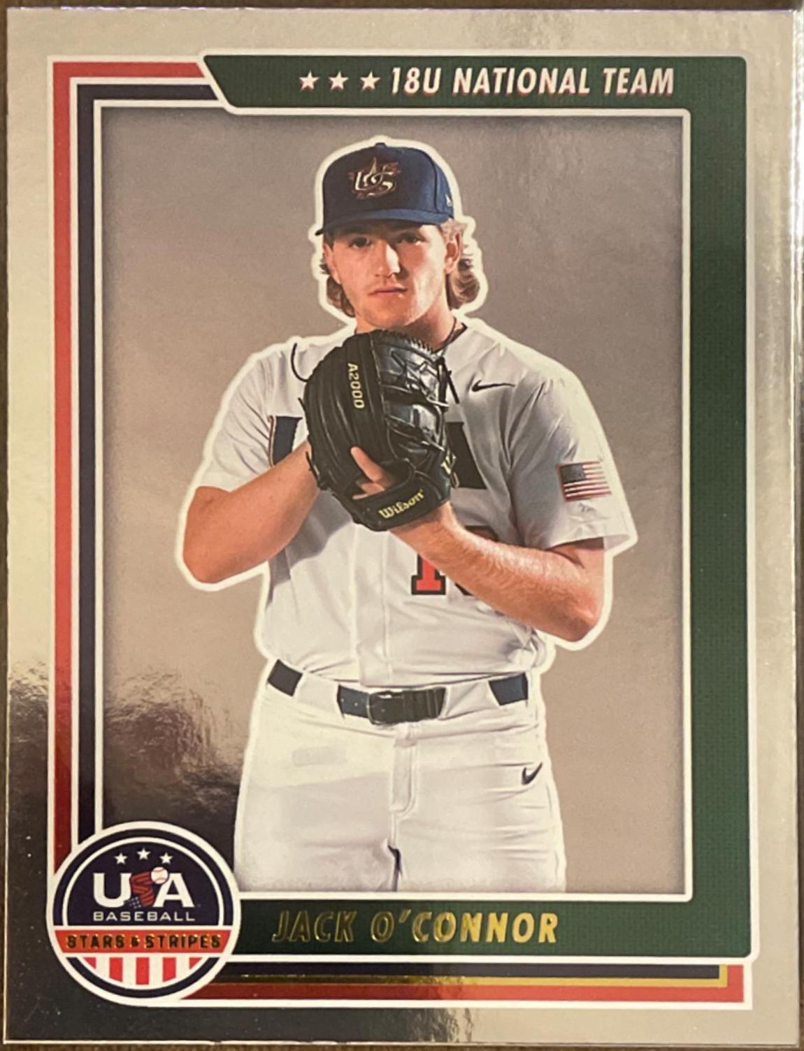 Jack O'Connor #64 Baseball Cards 2022 Panini Stars & Stripes USA