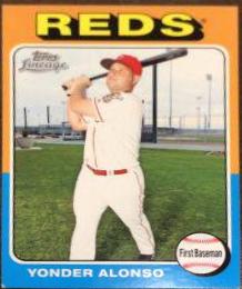 Yonder Alonso #159 Baseball Cards 2011 Topps Lineage
