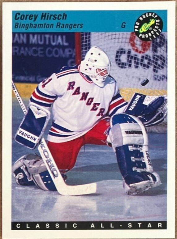 Corey Hirsch #65 1993 Classic Pro Prospects Hockey