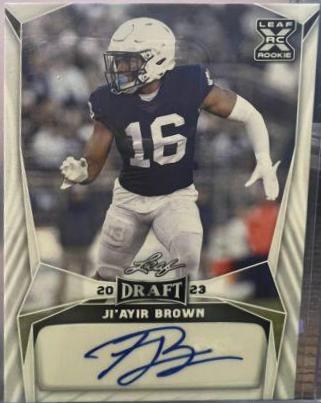 Ji'Ayir Brown #BA-JAB 2023 Leaf Draft Autographs Football