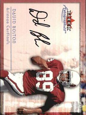 David Boston Football Cards 2000 Fleer Autographics