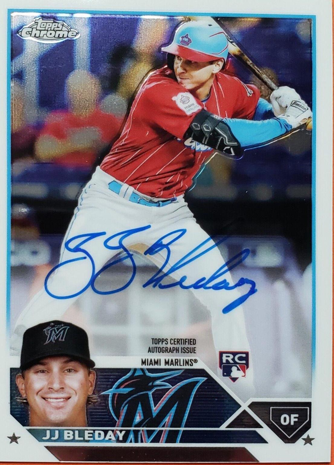 JJ Bleday #RA-JJB Baseball Cards 2023 Topps Chrome Rookie Autographs